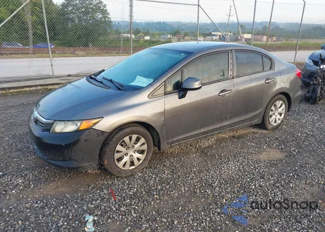 2012 Honda Civic Lx из США, поврежденный, VIN 19XFB2F54CE032173